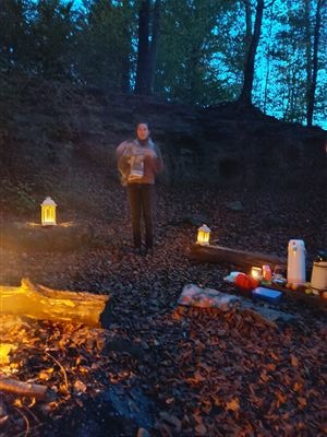 Märchen im Wald am Feuer Oktober 2022